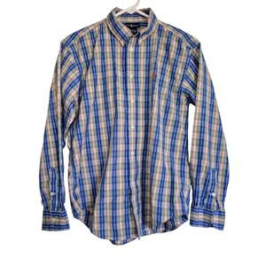 Ralph Lauren Plaid Button Down‎ Long Sleeve Shirt Preppy Casual L(16/18)
